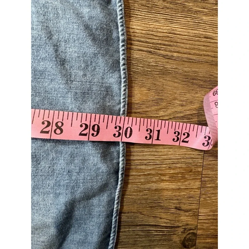 J. Crew Classic Button Down Shirt Men’s Blue Chambray Long Sleeve  XL